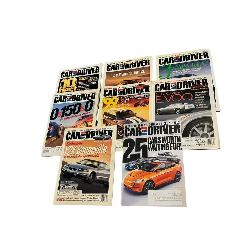 Car and Driver Print Magazine VTG‎ 1998 1999 2019 (8) BMW Cadillac VW Camaro